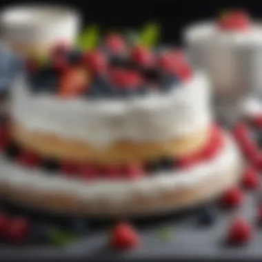 Fresh Ingredients for Berry Chantilly Cake A close-up of fresh ingredients used in Berry Chantilly Cake, highlighting the quality of each component.