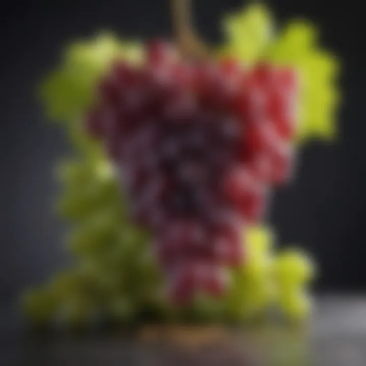 Grapes from a renowned champagne region, showcasing quality ingredients