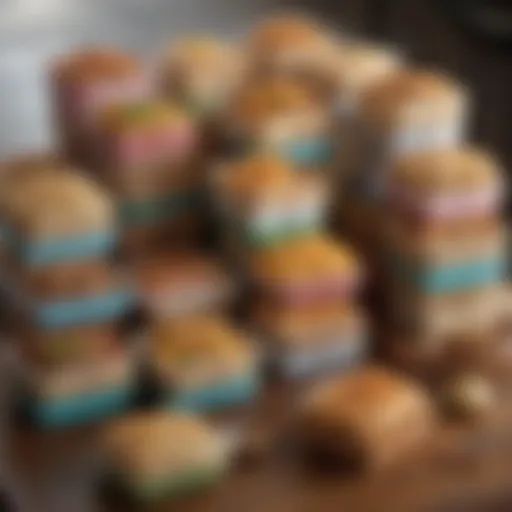 Variety of togo boxes suitable for microwave.