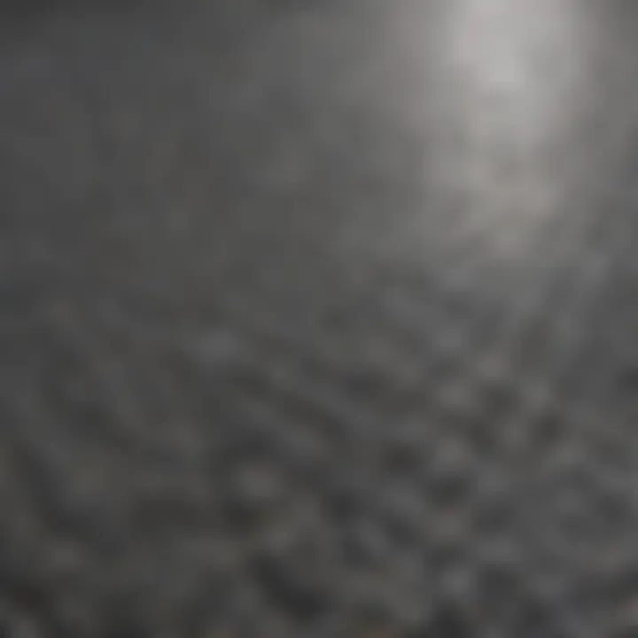 Close-up of textured surface of a specialized floor mat
