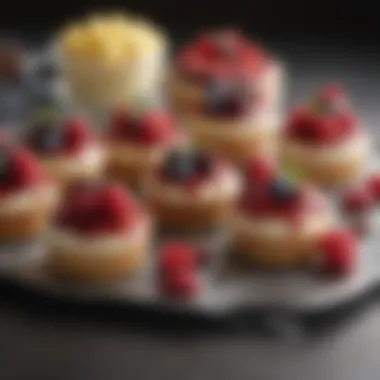 A vibrant assortment of desserts infused with vanilla extract concentrate.