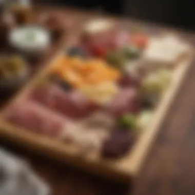Sustainable Bamboo Charcuterie Board Sustainable bamboo charcuterie board with artisanal touches