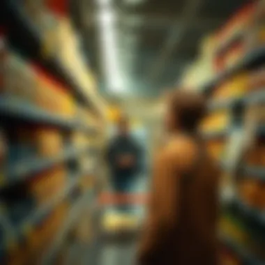 A person shopping for Oscar Mayer Sandwich Spread in a grocery store