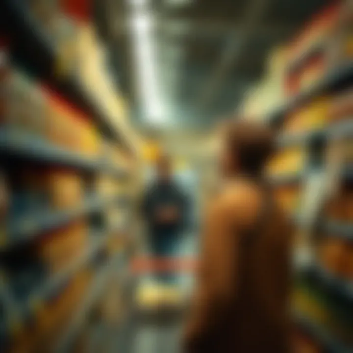 A person shopping for Oscar Mayer Sandwich Spread in a grocery store