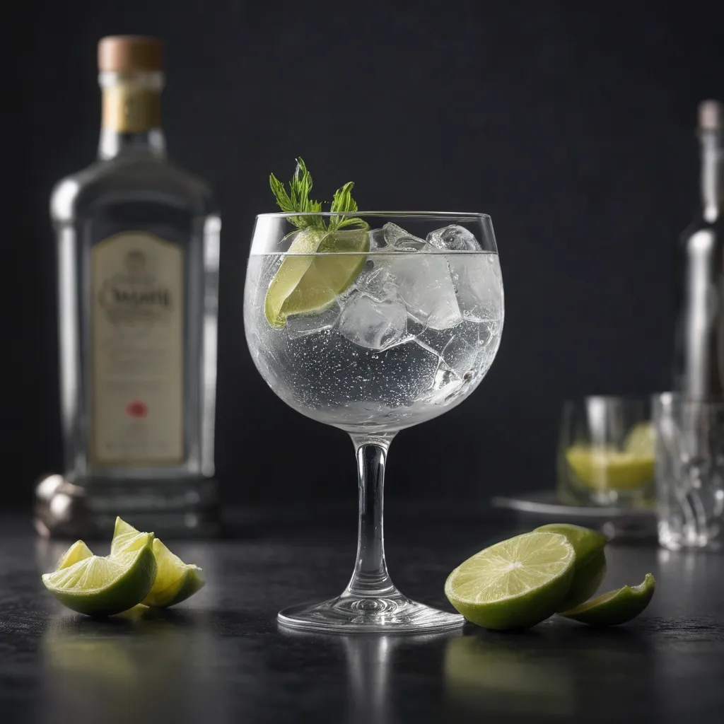 Stilvolle Gin And Tonic Water Bild